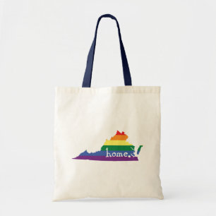 Bolso De Tela Estado del Orgullo Gay Virginia