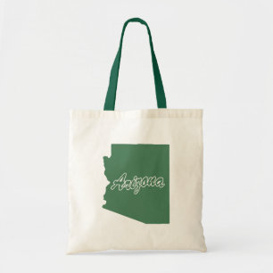 Bolso De Tela Estado Verde Forestal De Arizona Forma Tote Bag
