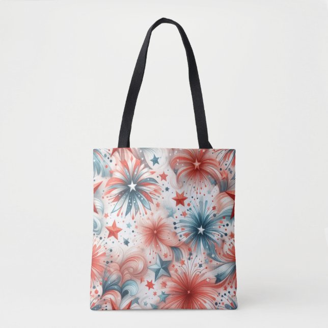 Bolso De Tela Estados Unidos celebra (Anverso)