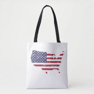 Bolso De Tela Estados Unidos de América como bandera de EE. UU.