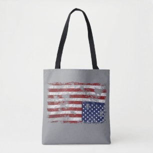 Bolso De Tela Estados Unidos en peligro - Bandera boca abajo
