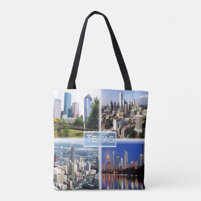 Bolso De Tela Estados Unidos Texas - Centro de Houston - Centro  (Reverso)