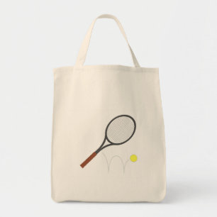 Bolso De Tela Estafa y bola de tenis
