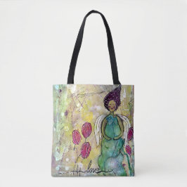 Bolso De Tela Estallido del lirio