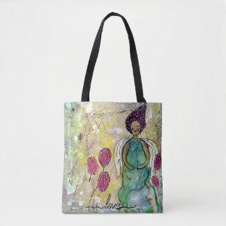 Bolso De Tela Estallido del lirio
