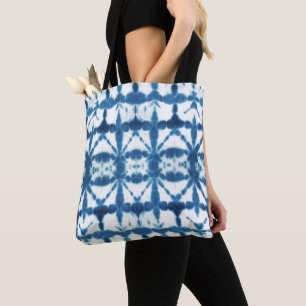 Bolso De Tela Estampa de teñido con nudo Shibori novedad