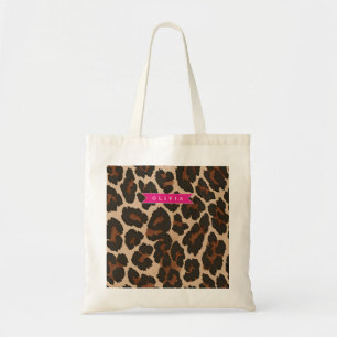 Bolso De Tela Estampado Animal Chic Personalizado de Leopardo Ro