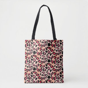 Bolso De Tela Estampado Animal de Patrón de Leopardo Moderno