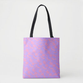 Bolso De Tela Estampado de cereza Patrón de cereza Rosa Estampad