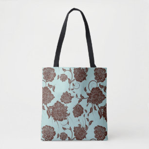 Bolso De Tela Estampado de flores 10