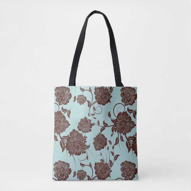 Bolso De Tela Estampado de flores 10 (Anverso)
