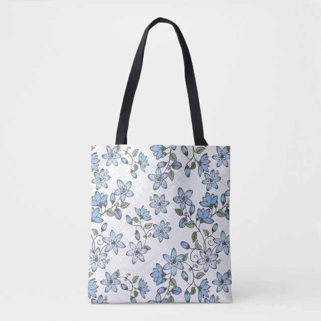 Bolso De Tela Estampado de flores 2 3 (Anverso)