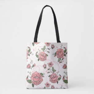 Bolso De Tela Estampado de flores 5 2