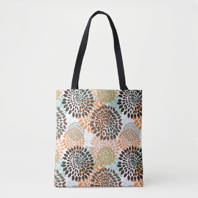 Bolso De Tela Estampado de flores 6 (Anverso)