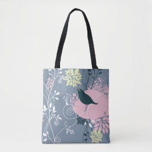 Bolso De Tela Estampado de flores 7