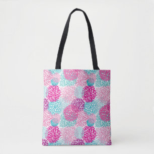 Bolso De Tela Estampado de flores brillante 2