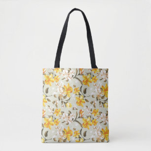 Bolso De Tela Estampado de flores brillante hermoso elegante