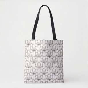 Bolso De Tela Estampado de flores poner crema