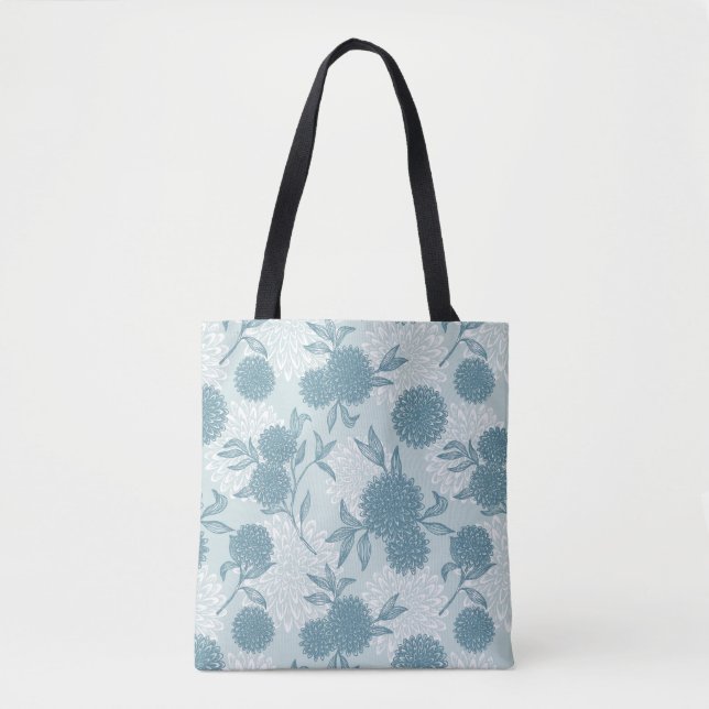 Bolso De Tela Estampado de flores retro 2 2 (Anverso)