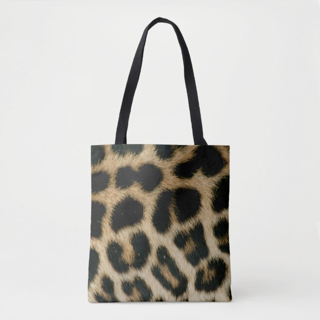 Bolso De Tela Estampado de leopardo (Anverso)