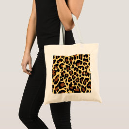 Bolso De Tela Estampado leopardo