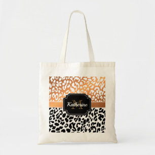 Bolso De Tela Estampado leopardo lindo