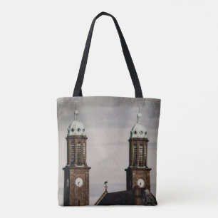 Bolso De Tela Estanques de Ciudad con cuerdas