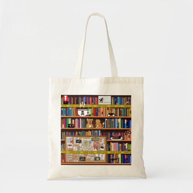 Bolso De Tela Estante de libros Cosy Mysteris (Frente)