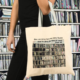 Bolso De Tela Estanterías de libros de Pastel