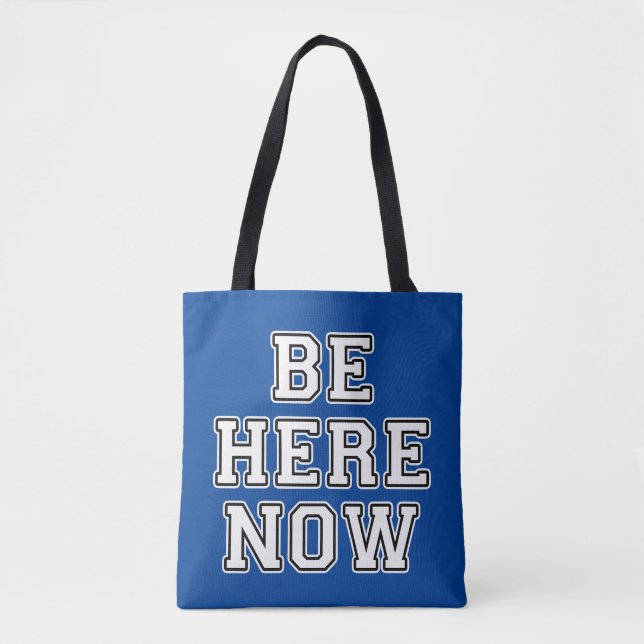 Bolso De Tela Estar aquí ahora (Anverso)