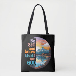 Bolso De Tela Estar quieto y saber que soy Dios Verso de la Bibl