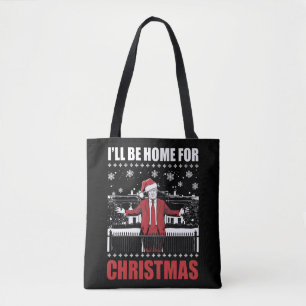 Bolso De Tela Estaré en casa para Navidad Trump 47º Presidente E