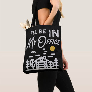 Bolso De Tela Estaré En Mi Oficina