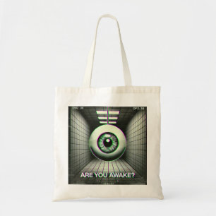 Bolso De Tela 👁️ "¿Estás despierto?" Weirdcore Tote Bag 👁️