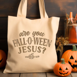 Bolso De Tela ¿Estás en Jesús? Halloween cristiano