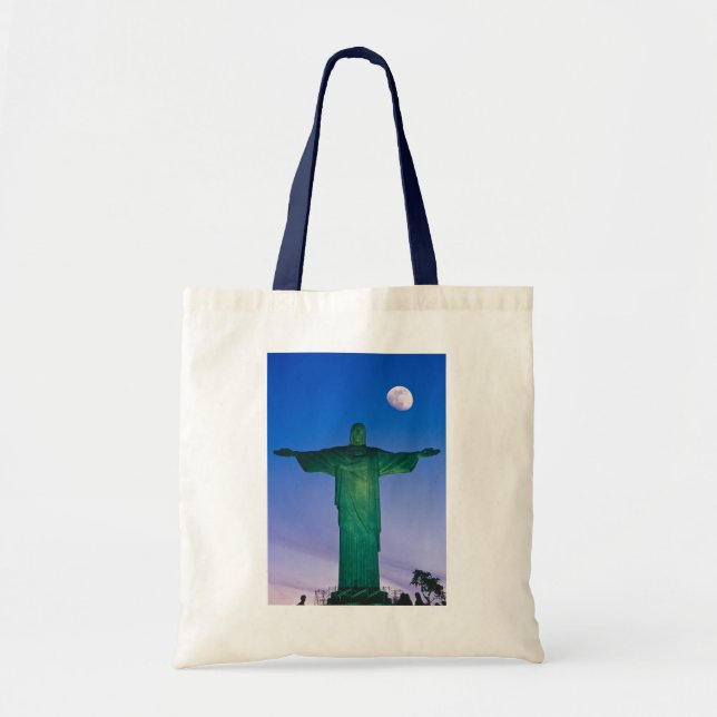 Bolso De Tela Estatua Cristo Redentor| Río de Janeiro Brasil (Frente)