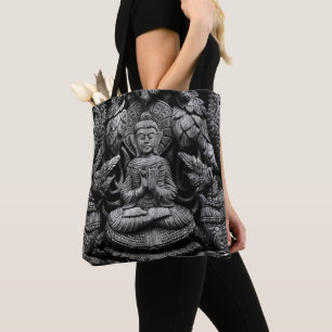 Bolso De Tela Estatua de Buda Asiática Tote Bag
