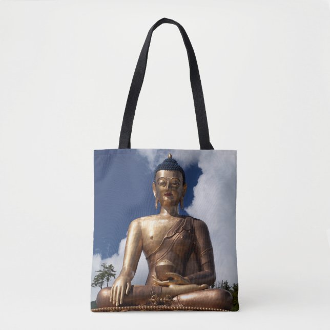 Bolso De Tela Estatua de Buda sentado (Anverso)