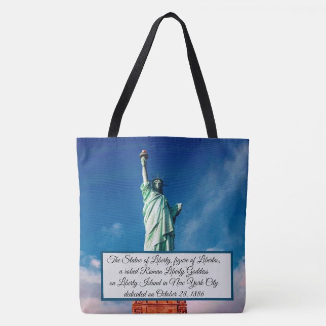 Bolso De Tela Estatua de la Libertad (Anverso)