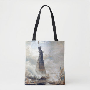 Bolso De Tela Estatua de la Libertad develando 1886