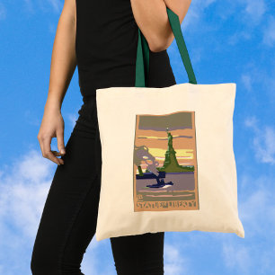 Bolso De Tela Estatua de la Libertad en la ciudad de Nueva York,