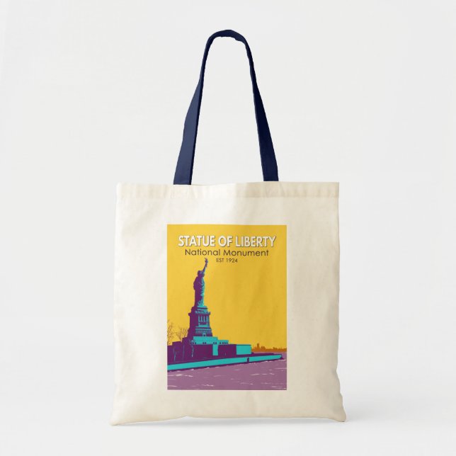 Bolso De Tela Estatua de la Libertad Monumento Nacional Isla Lib (Frente)