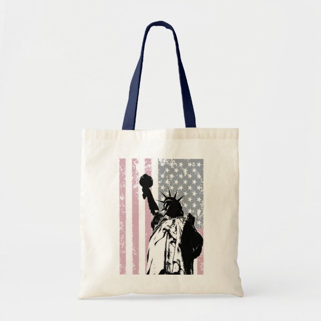 Bolso De Tela Estatua del fondo de la libertad (Frente)