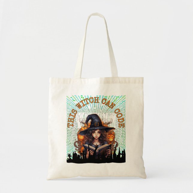 Bolso De Tela Este brujo puede codificar (Frente)