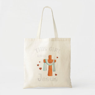 Bolso De Tela Este Chica ama a Jesús Adolescentes Mujeres Cristi