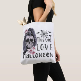 Bolso De Tela Este Chica ama Halloween
