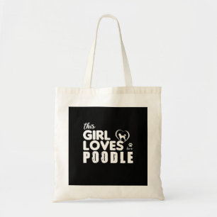 Bolso De Tela Este chica ama su caniche