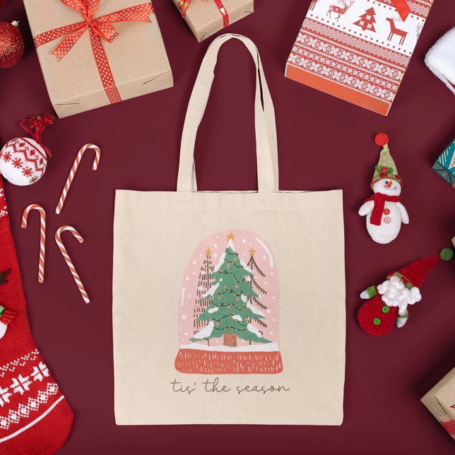 Bolso De Tela Este es el feriado del Globe de los Navidades de t (Subido por el creador)
