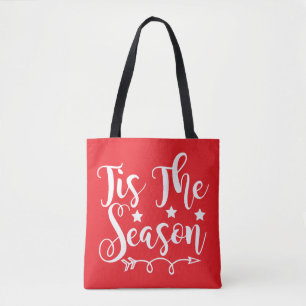 Bolso De Tela Este Es El Festejo De Temporada Rojo Y Blanco
