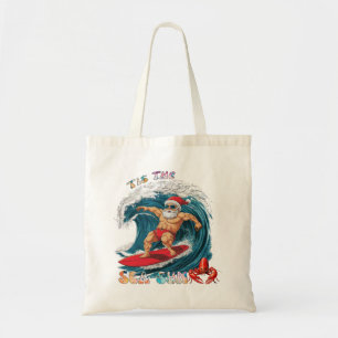 Bolso De Tela Este es el Sea-Sun - Surfing Santa
